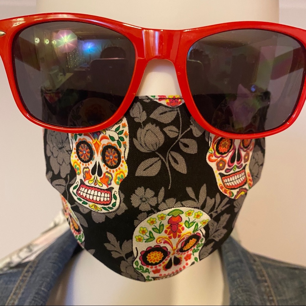 Bundle 3 for $20 Sugar skulls fabric face mask